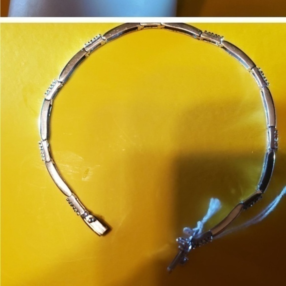 Dimond Bracelet super Stylish with Diamonds solid Gold 14k with Dimonds Unisex - Picture 9 of 9